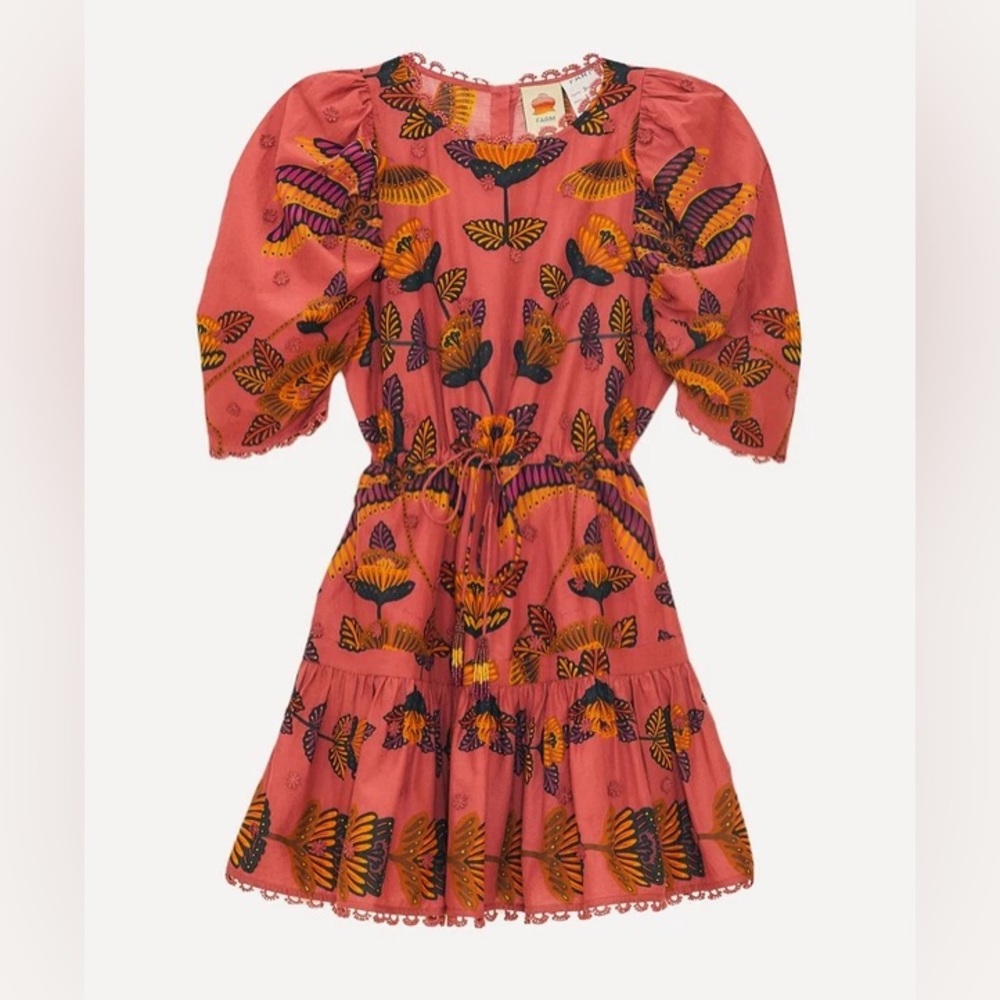 Blush Living Bloom Short Sleeve Mini Dress Size M